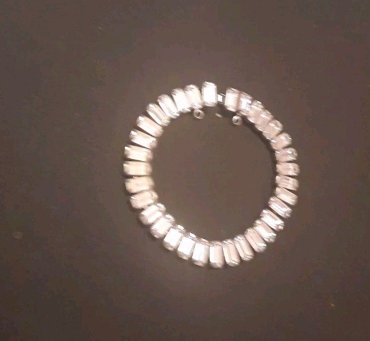 Weiss Rectangle Rhinestone Bracelet READ - image 3