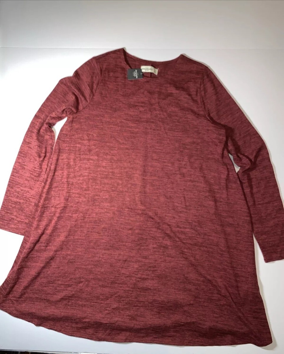 Abercrombie & Fitch Dark Red Long Sleeves Sweater Dress Women's Size L NWT  | eBay