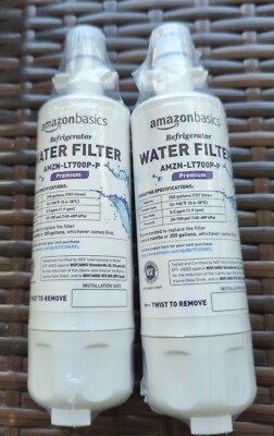 2 pack Amazon Basics PREMIUM Replacement LG LT700P  Water Filter  AMZN-LT700P-P