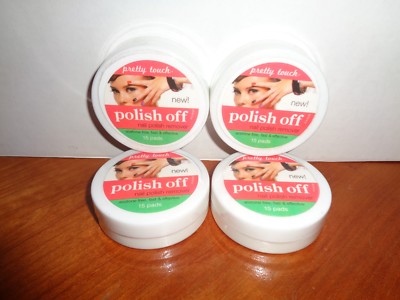 Pretty Touch Fruity Scent Nail Polish Remover Pads 4-15 Ct Containers 60 Total