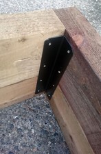 2-Tier Internal & External Corner Railway Sleeper Bracket x 4 Plant Landscaping