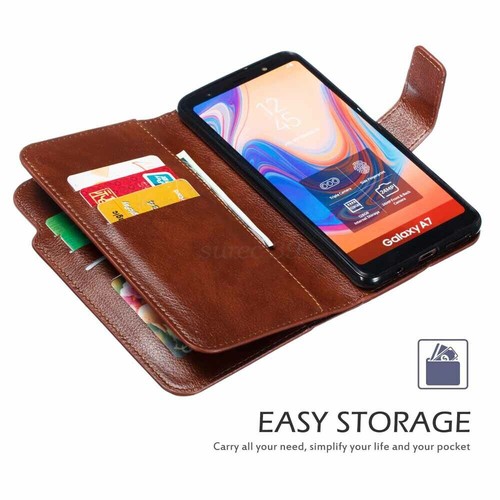 2023 New For Samsung S21 S20 S10 S9 S8 S7 Wallet Flip Leather Phone Case Cover - Picture 3 of 17