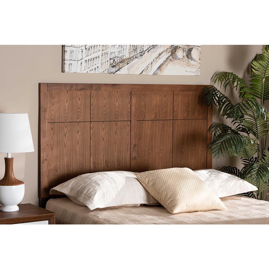 Transitional and Rustic Ash Walnut Finished Wood Full Size Headboard eBay