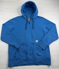 Ariat Rebar Skillset Hoodie Blue 1/4 Zip Pullover Sweatshirt Workwear Mens L