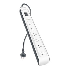 Belkin SurgeMaster 6 Outlet Surge Protection Strip with 2M Power Cord
