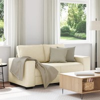 Sofa 2-Sitzer Creme Stoff 160X77X82 Cm