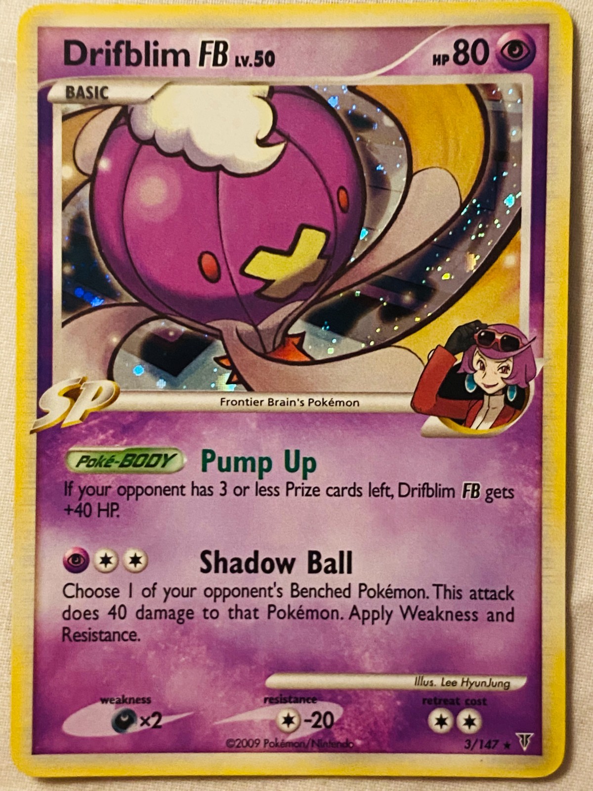 Pokémon Supreme Victors – Drifblim FB 3/147 – Rare Holo – NM