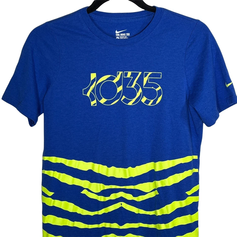 Camiseta basquete ativa Nike KD35 Kevin Durant masculina grande azul gráfica - Imagem 2 de 4
