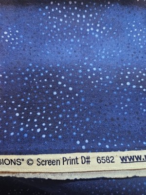 Robert Kaufman Fabric Print #6582 FUSIONS 1 YARD BLUE