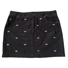 Women s Vineyard Vines By Shep Ian Corduroy Skirt- Size 6 Navy Blue Preppy