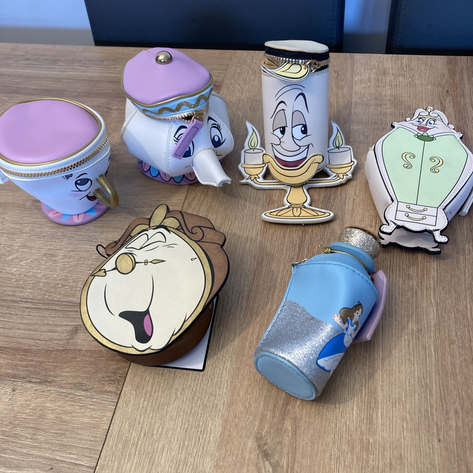 Disney Primark Beauty & the Beast , alice in wonderland Purse Bundle joblot VGC