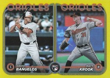 David Bañuelos/Matt Krook - 2024 Topps Update - #US315 - Yellow - Orioles