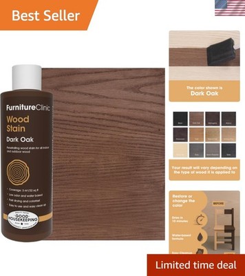 Dark Oak Wood Stain - Water-Based, Excellent Coverage | 250ml Size