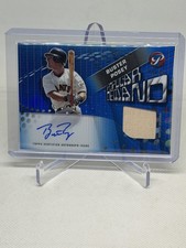 2025 Topps Pristine Popular Demand Buster Posey Blue Relic Auto /75 - Giants