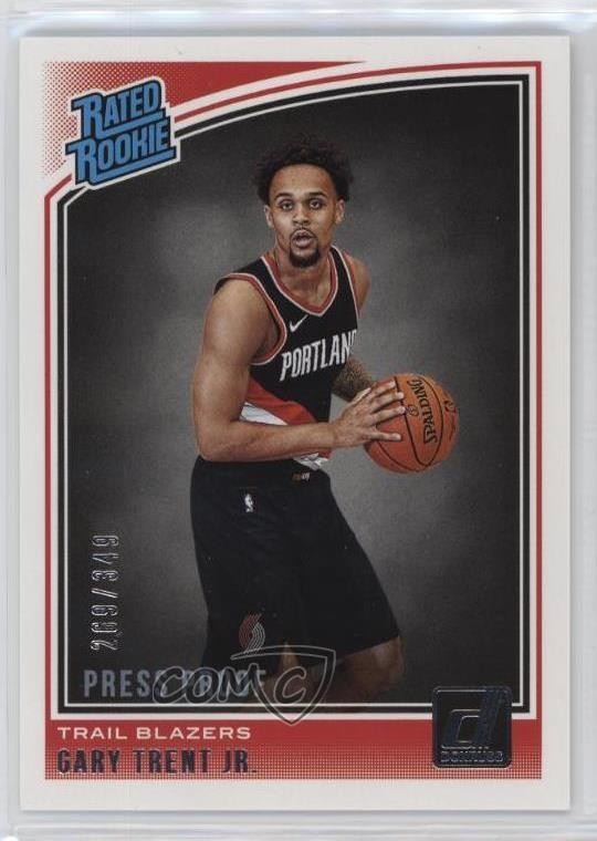 2018 Panini Donruss Rated Rookies Press Proof Silver 269/349 Gary Trent Jr 1bj7
