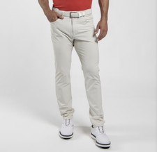 KJUS Golf Pants Iver 5 Pocket 34 X 32 Birch Color Tailored Fit Soft Stretch EUC