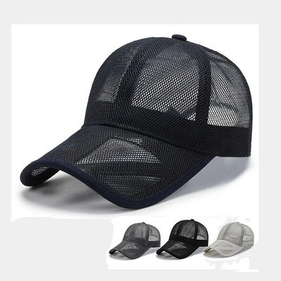  Herren Sommer Mesh Baseball Cap Atmungsaktiv Sonnenschutz Outdoor UK
