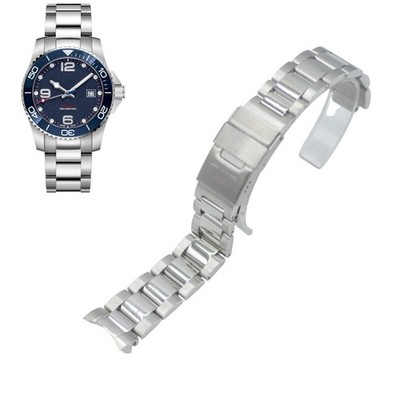 HydroConquest L37814986 L600154855 21mm Silver Steel Watch Bracelet For Longines
