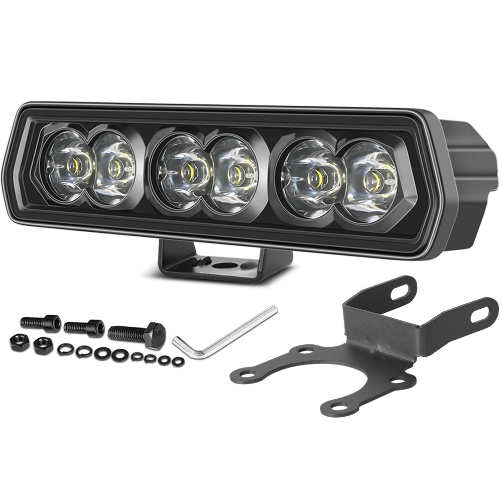 For Dirt Bike Electric Mountain E-Bike Bicycle 6" LED Headlights w/Mount Clamp