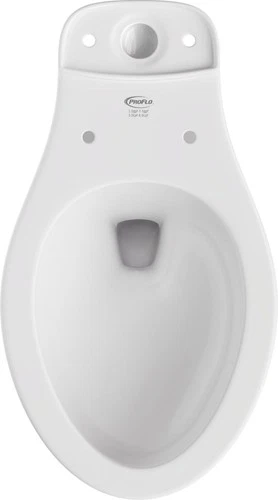 PROFLO PF1401T Elongated Toilet Bowl Only - White - Picture 2 of 3