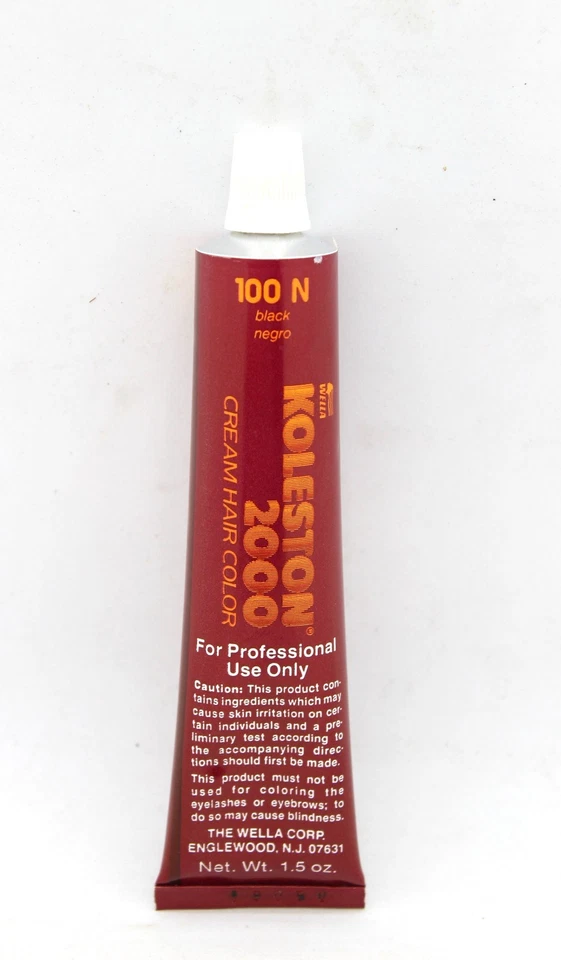Color de cabello crema vintage Koleston 200 100 N negro nuevo de stock Foto 2 de 4