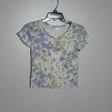 Art Class Kids Girls Tie Die Ribbed T-Shirt size L(10/12)