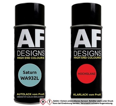Autolack Spraydose Set für Saturn WA932L Light Dragonfly Metallic Basislack Klar