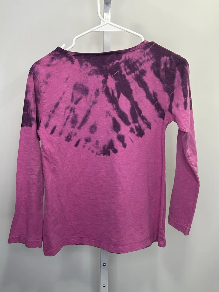 Naardije Kids Girs' Long Sleeve Pink Tie Dye Shirt, Size XXXXL(10 Years).  2J - Image 2 of 4