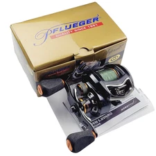 Pflueger Baitcasting Reel Supreme R/H 10BB 6.4:1 Black in Box