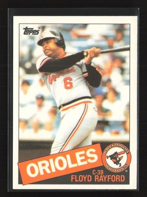 1985 Topps #341 Floyd Rayford Collector's Edition (Tiffany) Baltimore Orioles