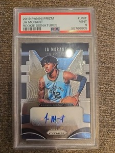 2019 Panini Prizm JA MORANT ROOKIE SIGNATURES PSA 9