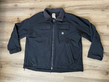 Carhartt J176 BLACK Softshell Ripstop Jacket Full Zip Men's Size 2XL XXL Reg