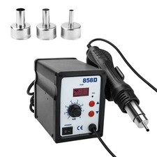 SMD 858D 220V Soldering Desoldering Iron Station Hot Air Rework Gun Tool New UK