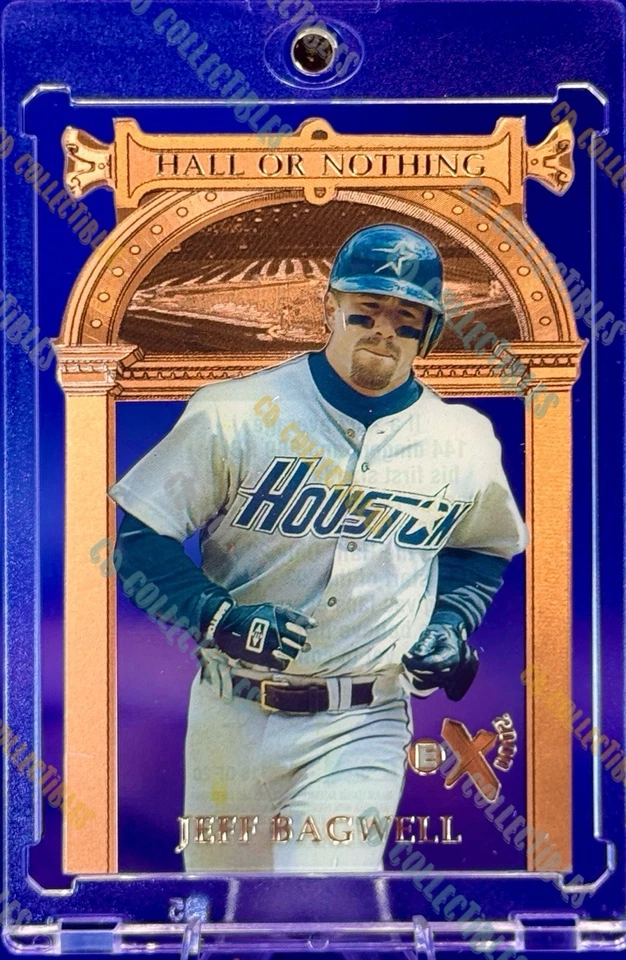 Jeff Bagwell RARE DIE CUT INSERT CARD SP FLEER SKYBOX EX 2000 ASTROS MVP MINT - Image 2 of 3