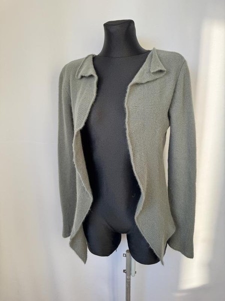 Women Jigsaw Sweater Grey Angora S