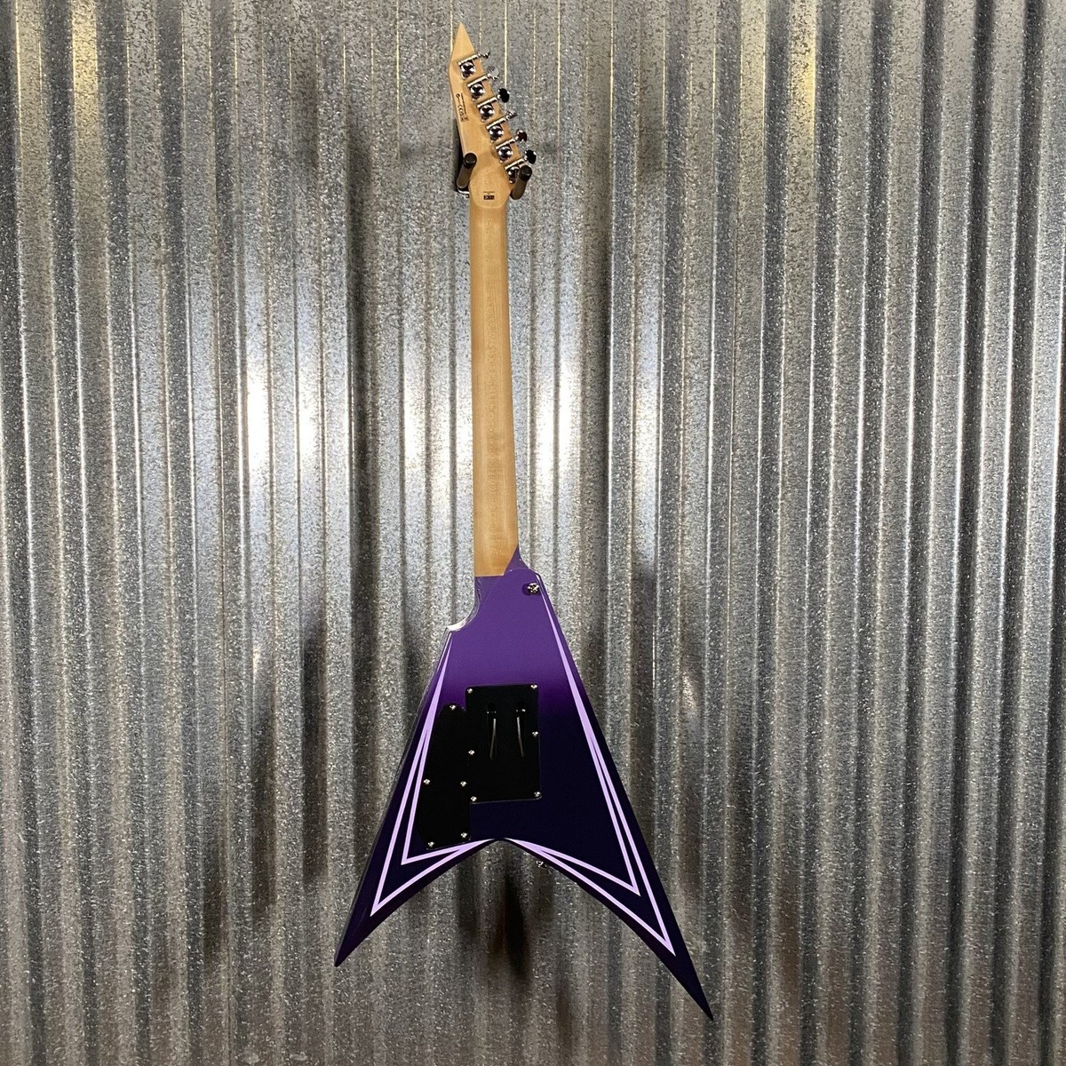 ギター Lehle Acouswitch Junior ESP LTD Alexi Laiho Hexed Sawtooth Arrow Purple Fade Guitar & Case