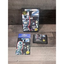 T2 The Arcade Game Sega Genesis Complete CIB Terminator 2 16-Bit Video Game