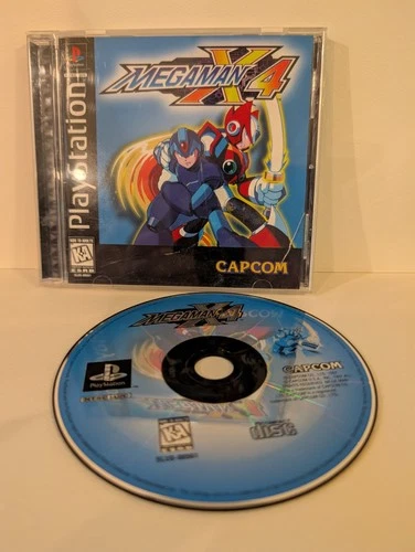 Vintage Mega Man X4 - (PS1, 1997) CIB Black Label