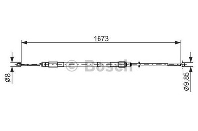BOSCH Bremsseil 1 987 477 947