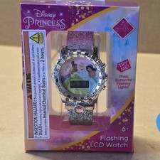 Disney Princess Flashing LCD Watch New Glitte...