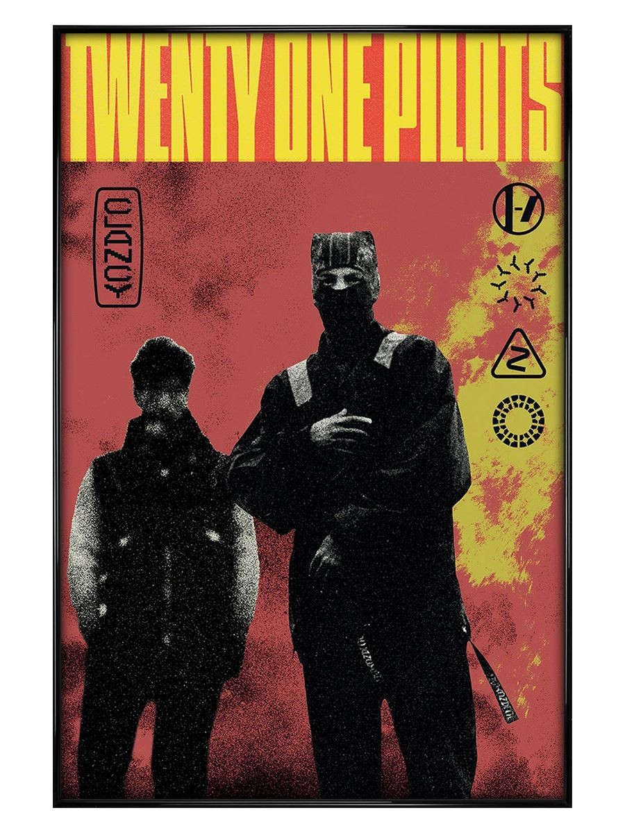 Twenty One Pilots (Clancy) Maxi Poster - Black Gloss Framed