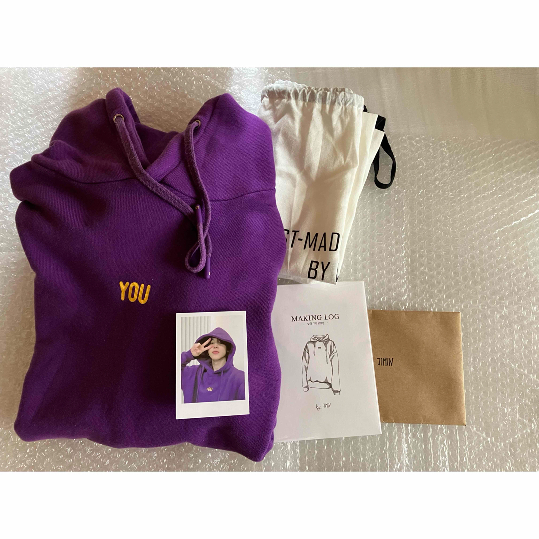 BTS Artist Made Collection JIMIN With You HOODY Hoodie Purple Size