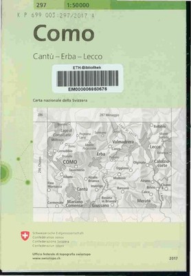 Como. Cantu, Erba, Lecco. Carta Nazionale della Svizzera. Scale: 1:50000.