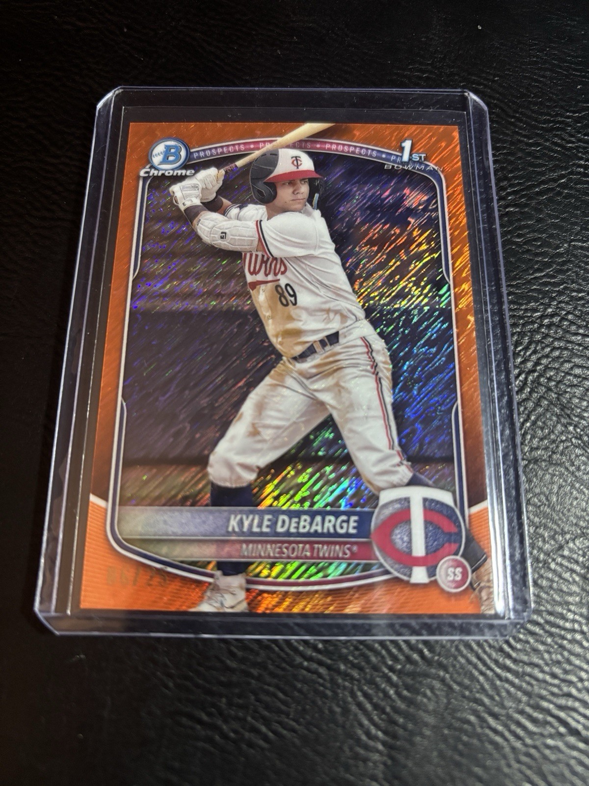 2025 Bowman Chrome Kyle DeBarge #BCP-139 Orange Refractor /25 Twins