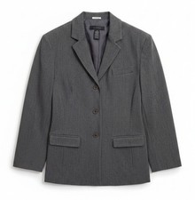 The Limited Stretch Gray Blazer Jacket Women  s Medium Career Tailored
