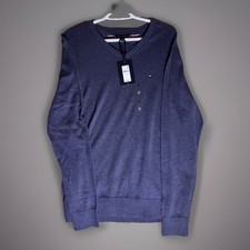 Tommy Hilfiger V-Neck Sweater Men's Size Medium Regular Fit All Cotton