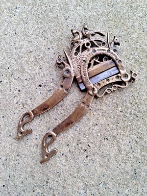 ANCIEN COUPE BETEL EN BRONZE 20,5CM - OUTIL ART POPULAIRE - - Photo 1/4