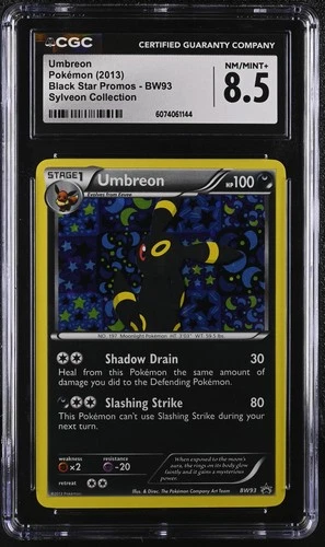 CGC 8.5 Umbreon 2013 Black Star Promos BW93 Holo Pokemon Card