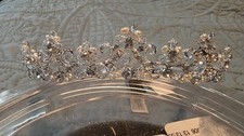Davids Bridal Tiara Collection Rhinestone and Crystal Tiara Crown New w Box