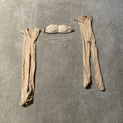Lot 4 S/M Dance Body Wrap Convert. Tan Tight 1 Bra No Back Strap 1 Black Tight